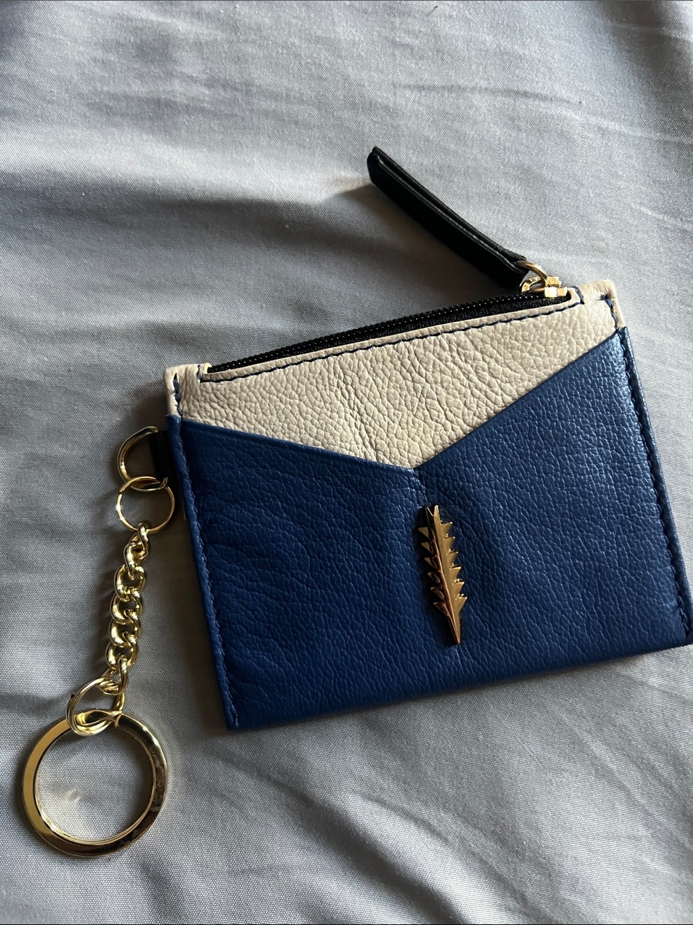 THACKER Ava zip leather card wallet